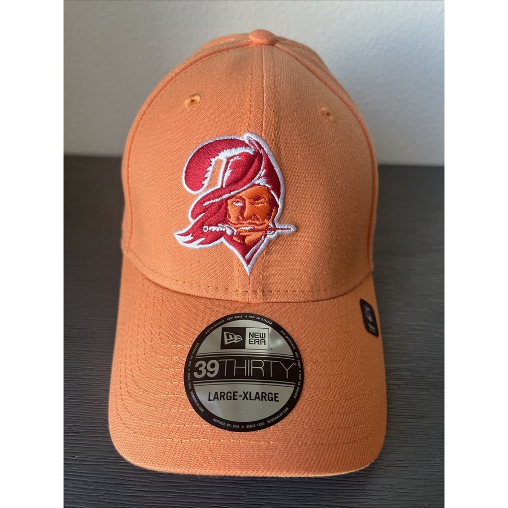 Tampa Bay Buccaneers Bucs Orange New Era 39Thirty Hat Cap L/XL Large X-Large NWT